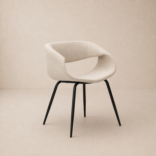 Whale Chair Beige (Set of 2)