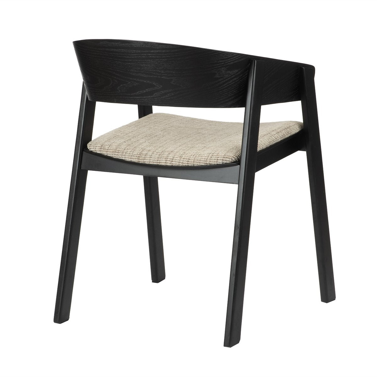 Edo Wooden Armchair Black (Set of 2)
