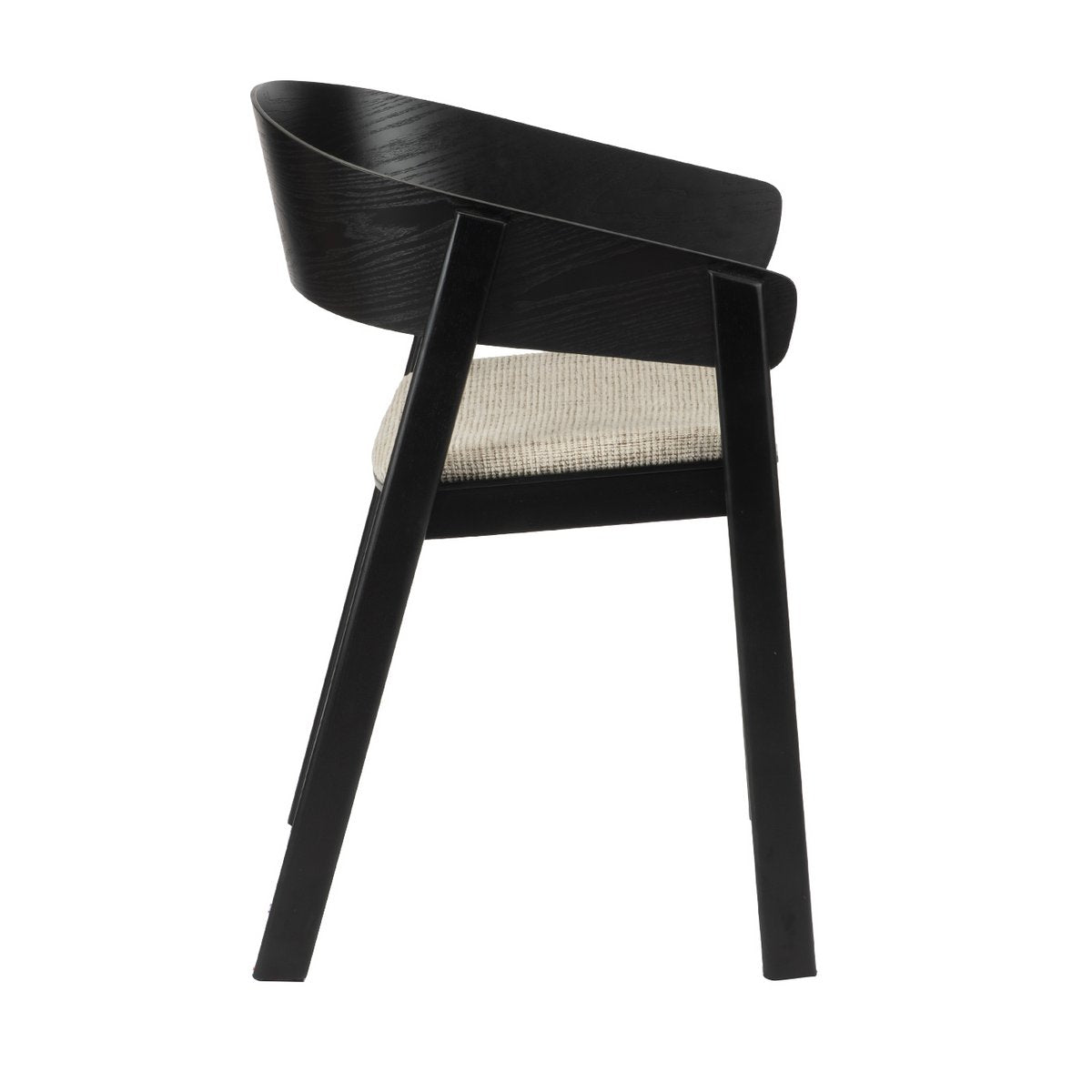 Edo Wooden Armchair Black (Set of 2)