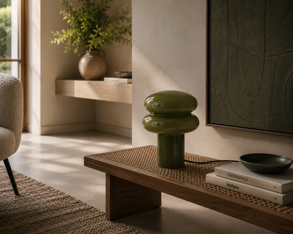 Incesante Double Ring Table Lamp — Green