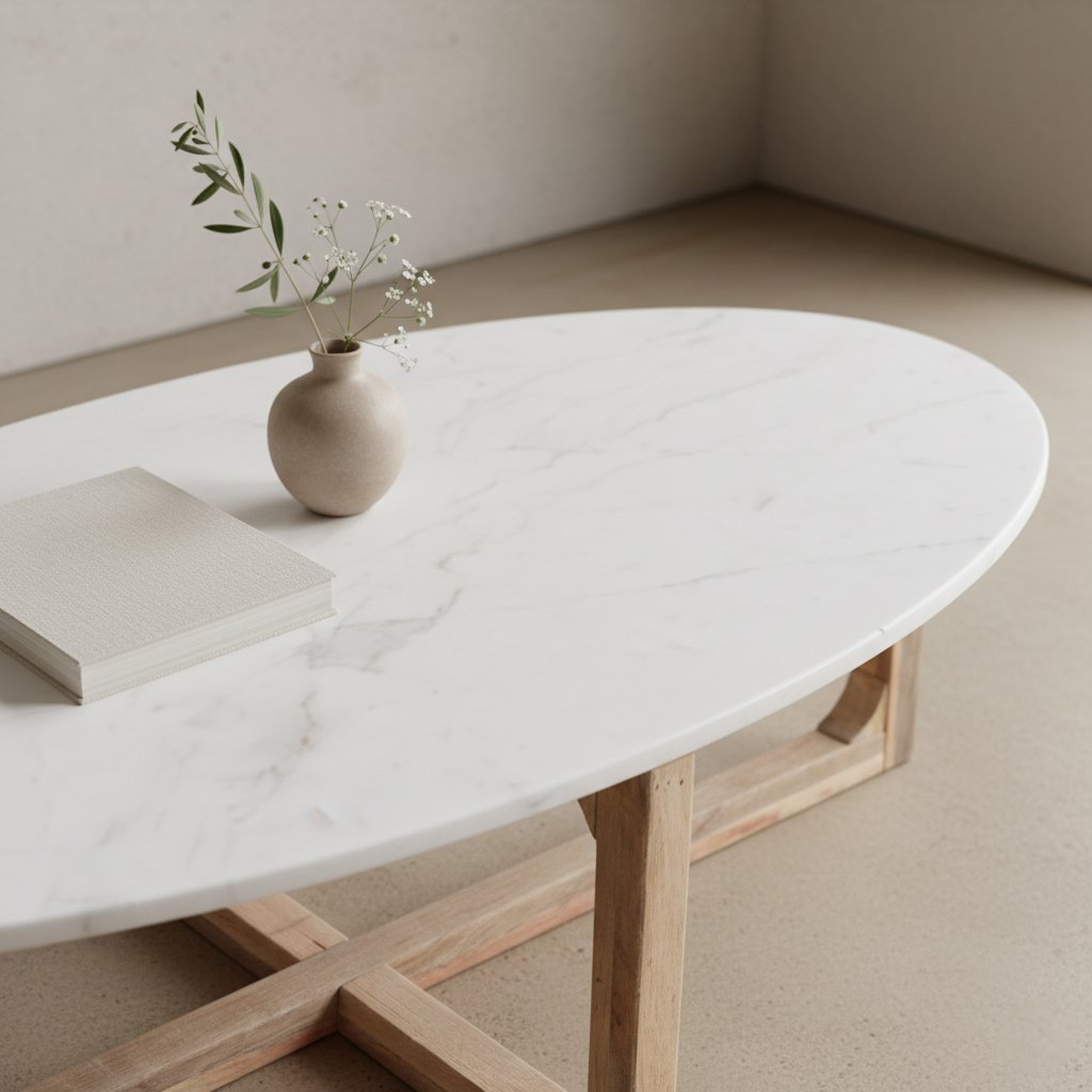 Oval Marble Coffee Tables