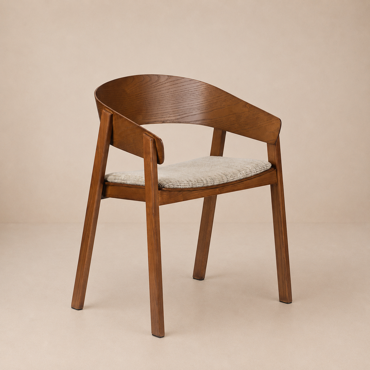 Edo Wooden Armchair Reddish (Set of 2)