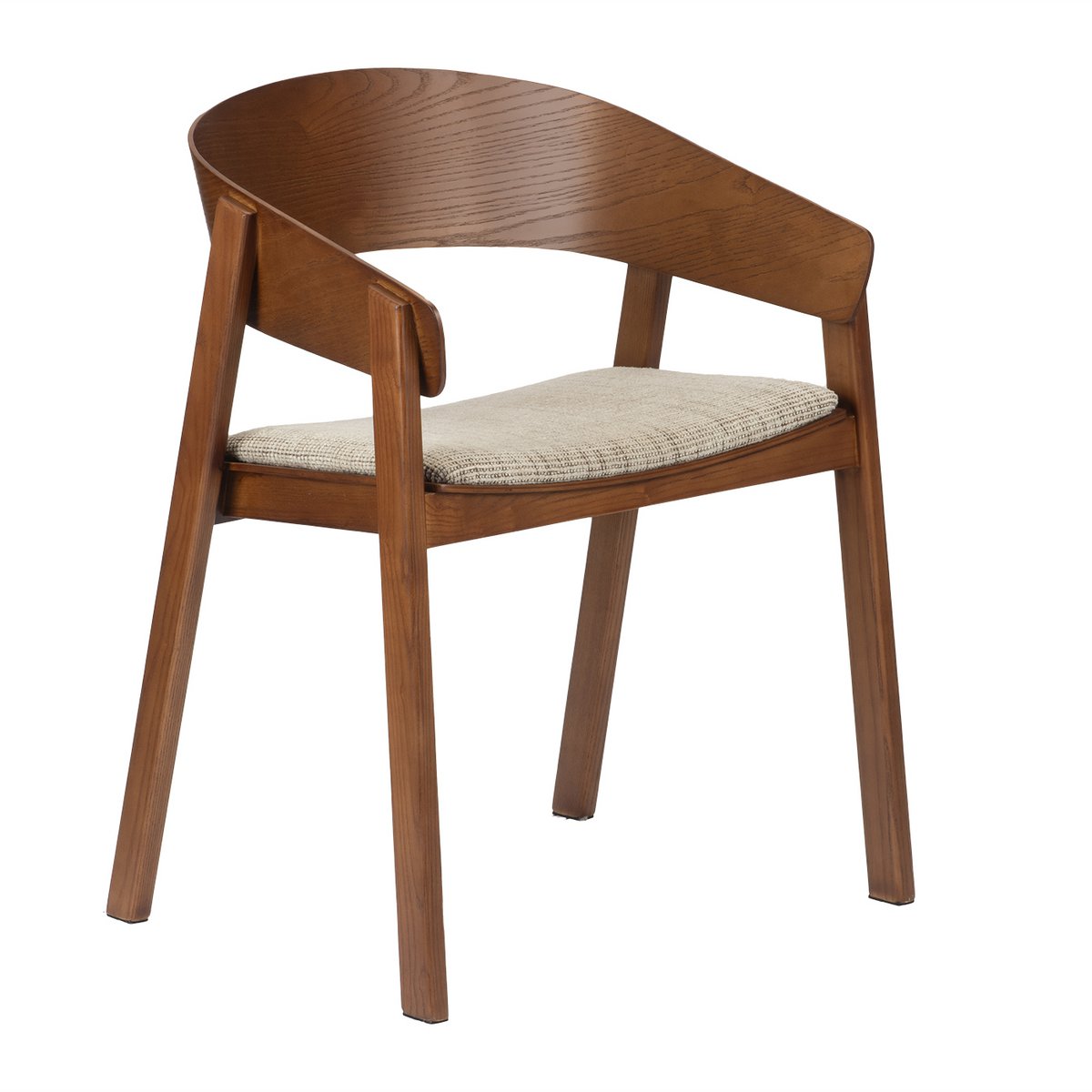 Edo Wooden Armchair Reddish (Set of 2)
