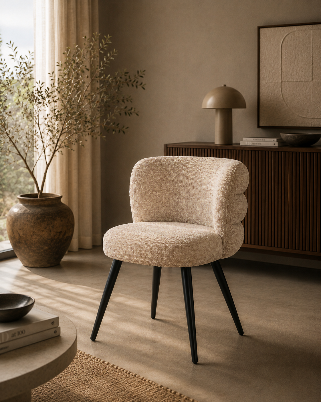 Cloud Chair Cream  (Set of 2)