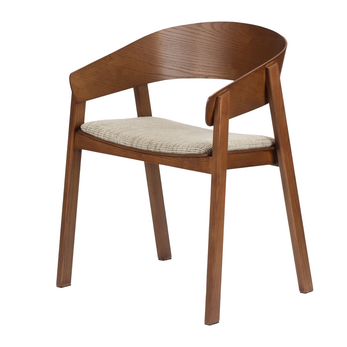 Edo Wooden Armchair Reddish (Set of 2)