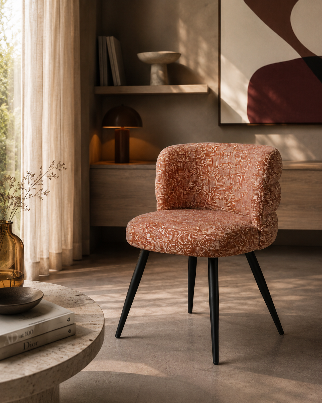 Cloud Chair Safiya Terracotta  (Set of 2)