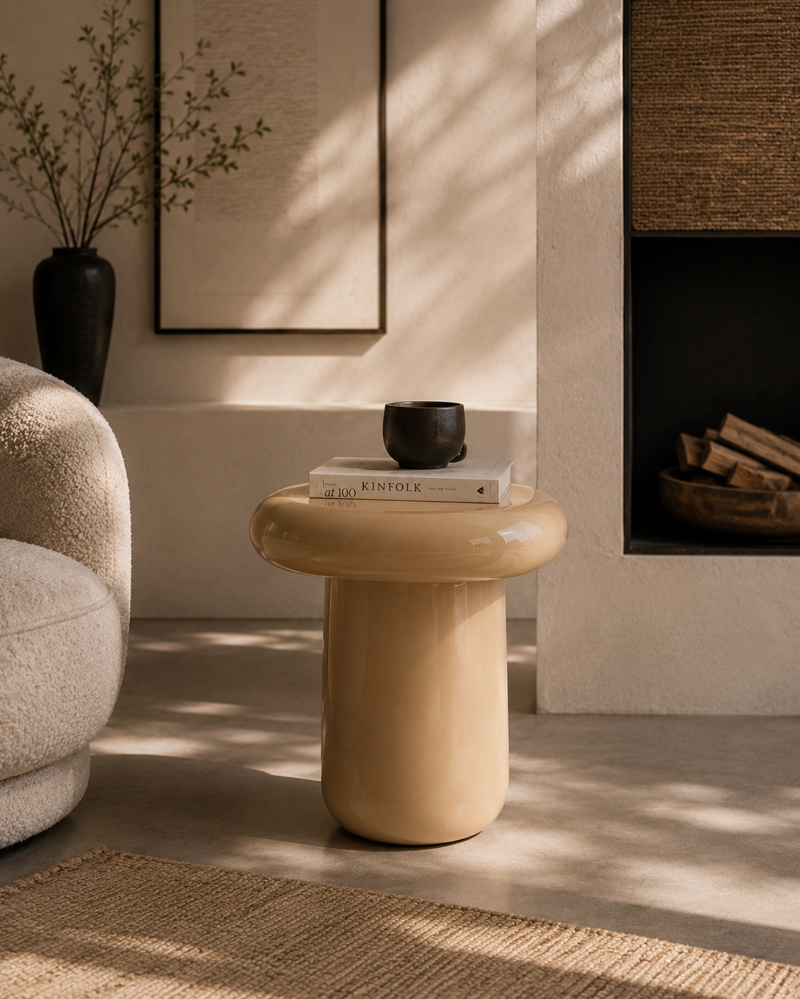 Side Table Roca High (Beige)