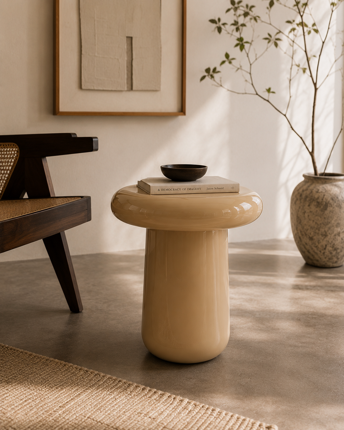 Side Table Roca High (Beige)