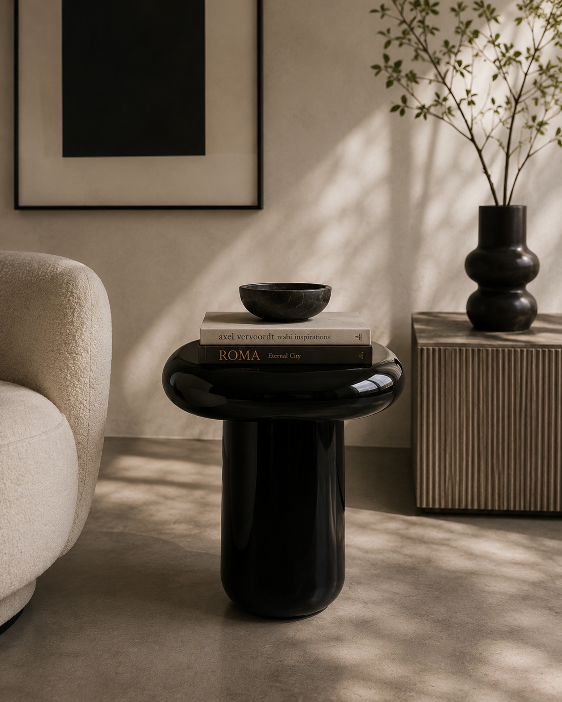 Side Table Roca High (Black)